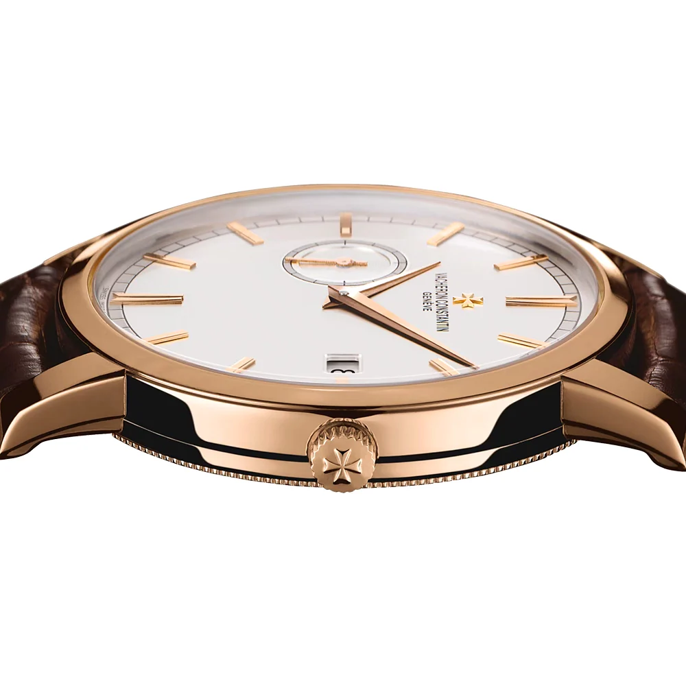 Traditionnelle Self-Winding 38mm 18ct Pink Gold Mens Strap Watch - Image 6