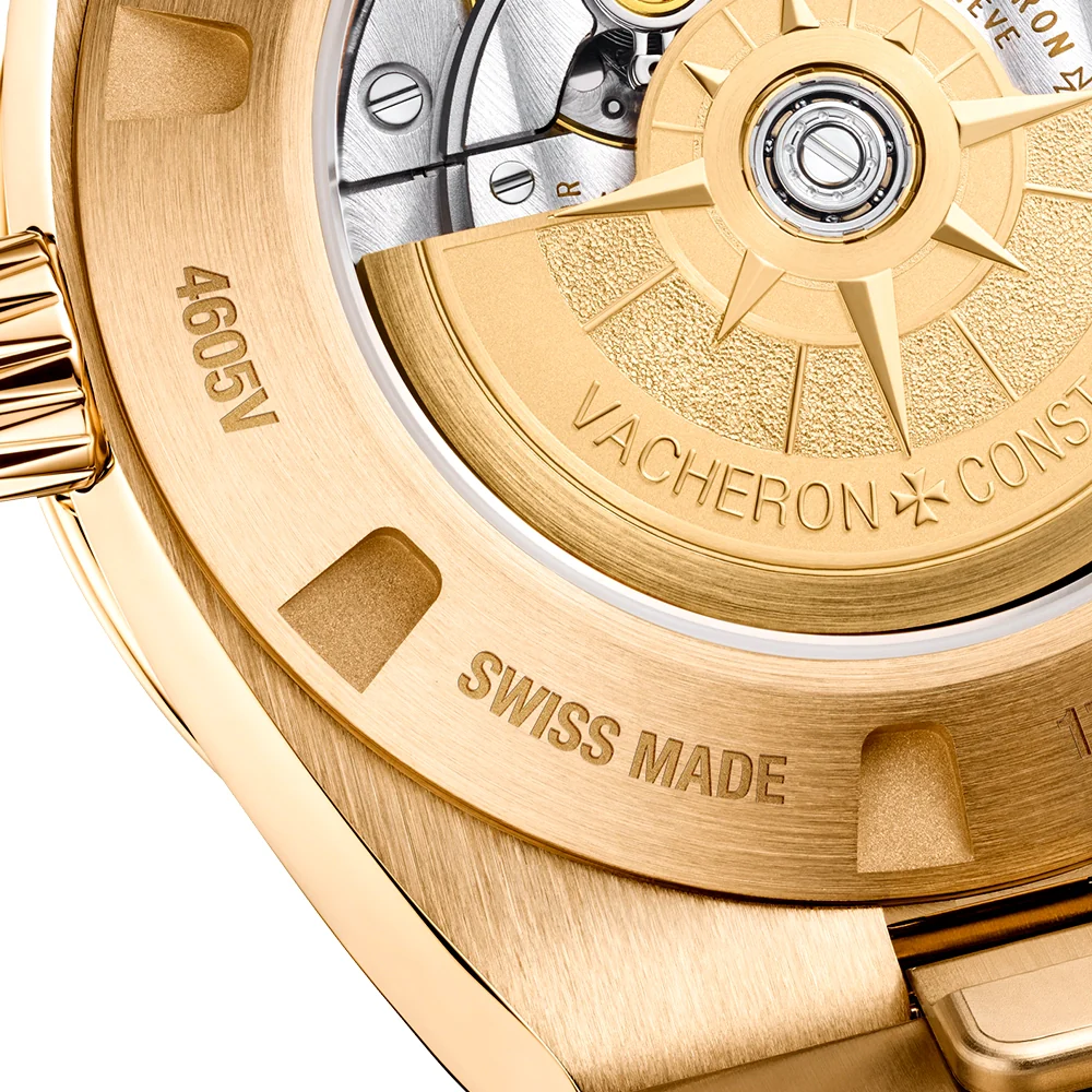 Overseas Self-winding 35mm 18ct Pink Gold Bracelet Watch - Image 5