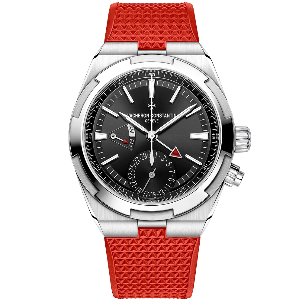 Overseas Dual Time 41mm Steel Black Dial Mens Automatic Watch - Image 7