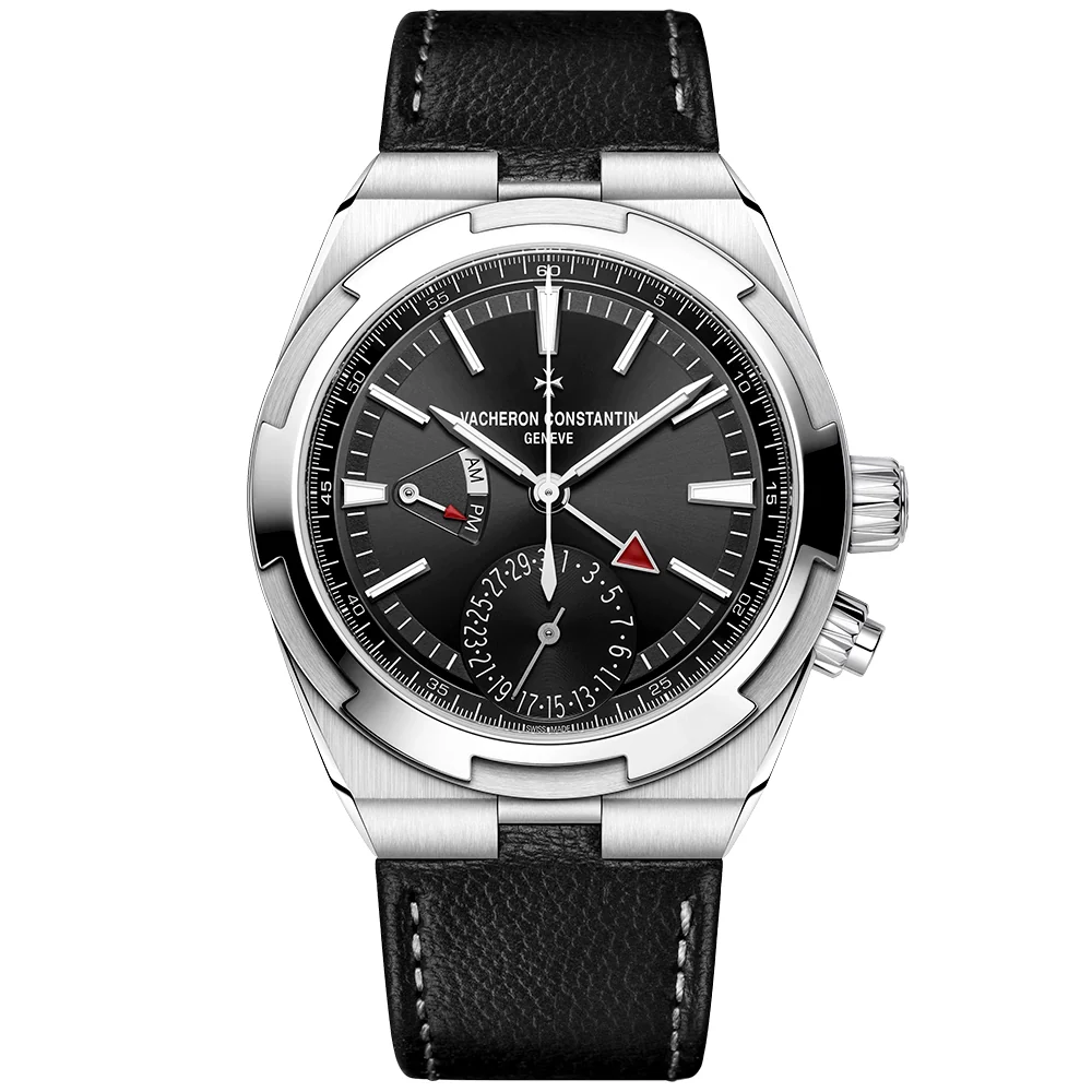 Overseas Dual Time 41mm Steel Black Dial Mens Automatic Watch - Image 8