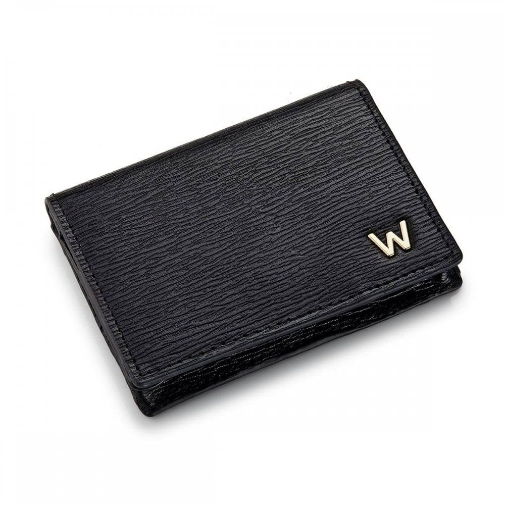 Black Leather Gusset Card Case - Image 2