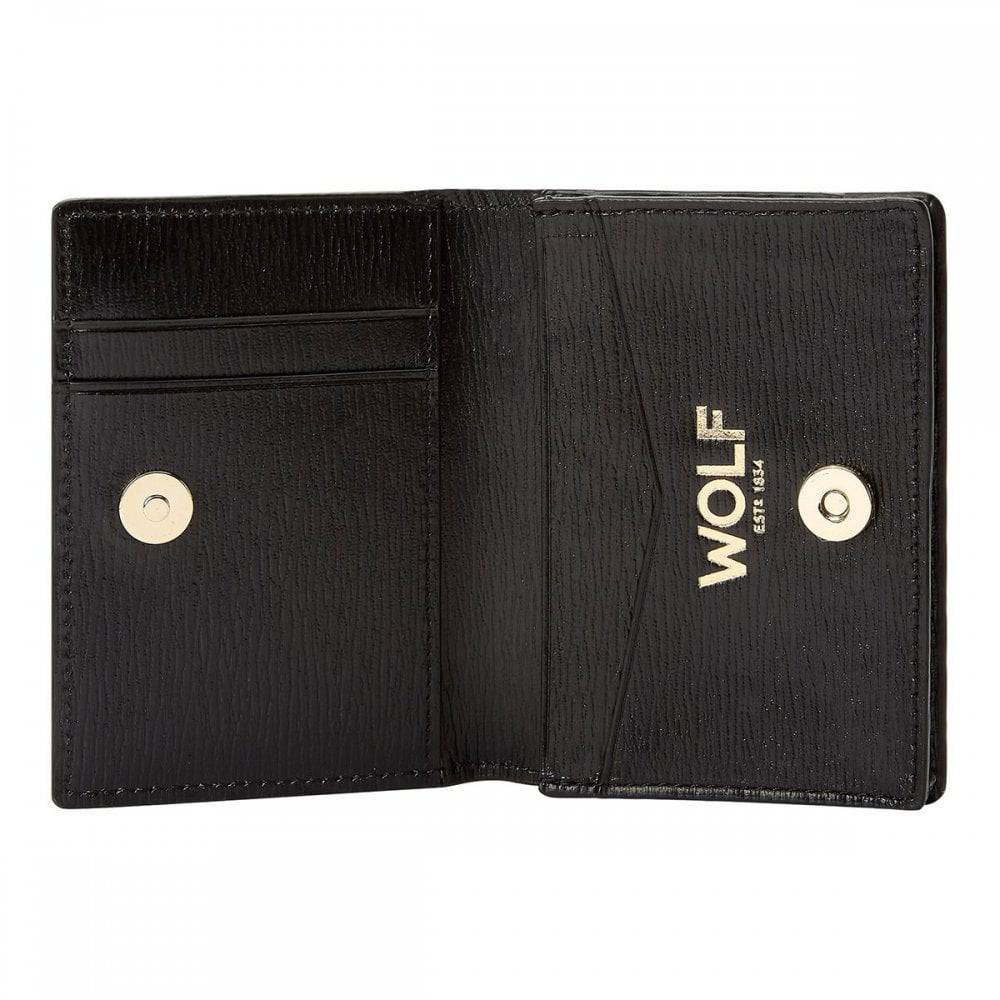 Black Leather Gusset Card Case - Image 3
