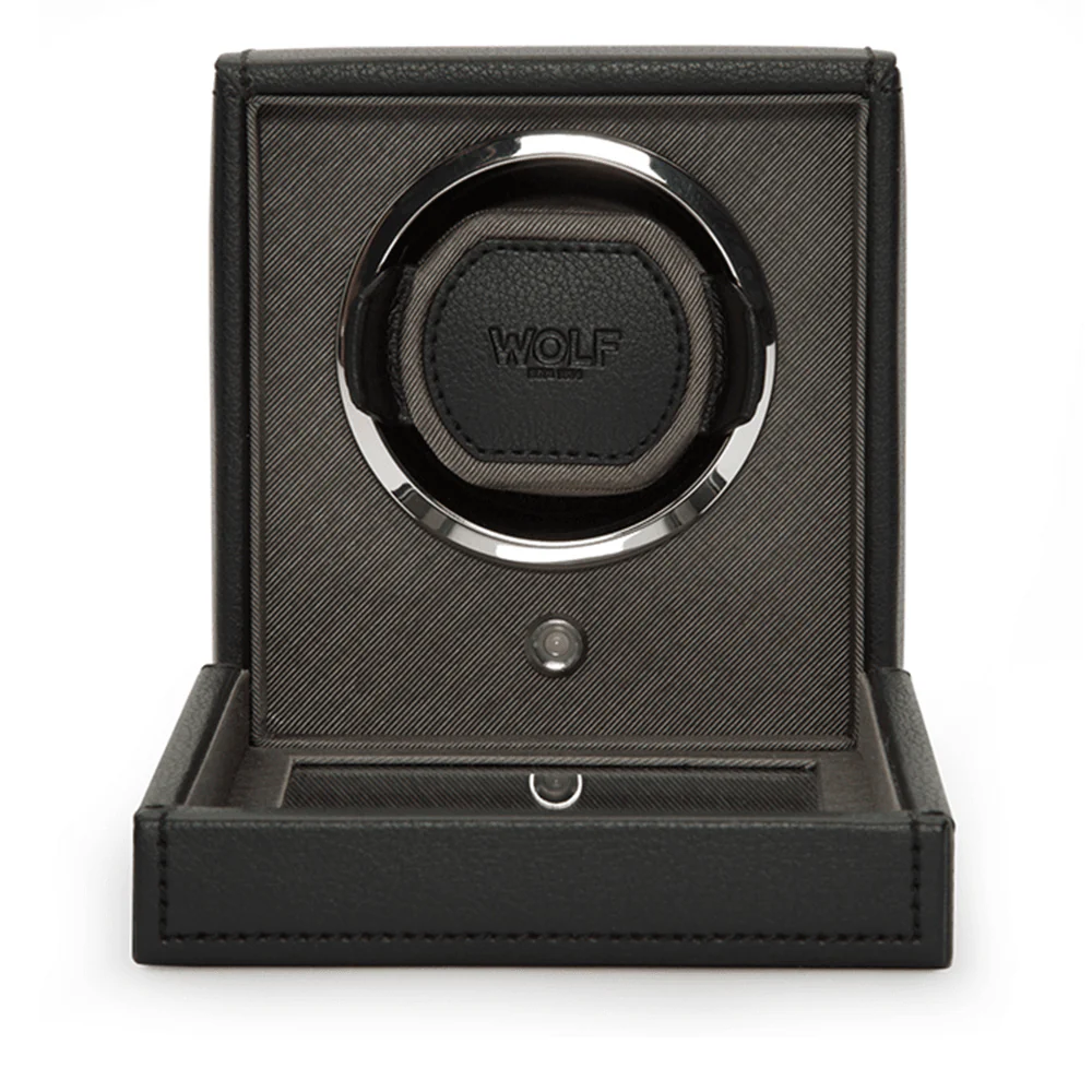 Cub Black Single Watch Winder With Cover - Image 2