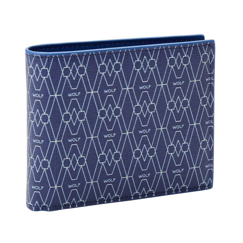 Signature Billfold And Coin Blue Recycled Wallet - Image 2
