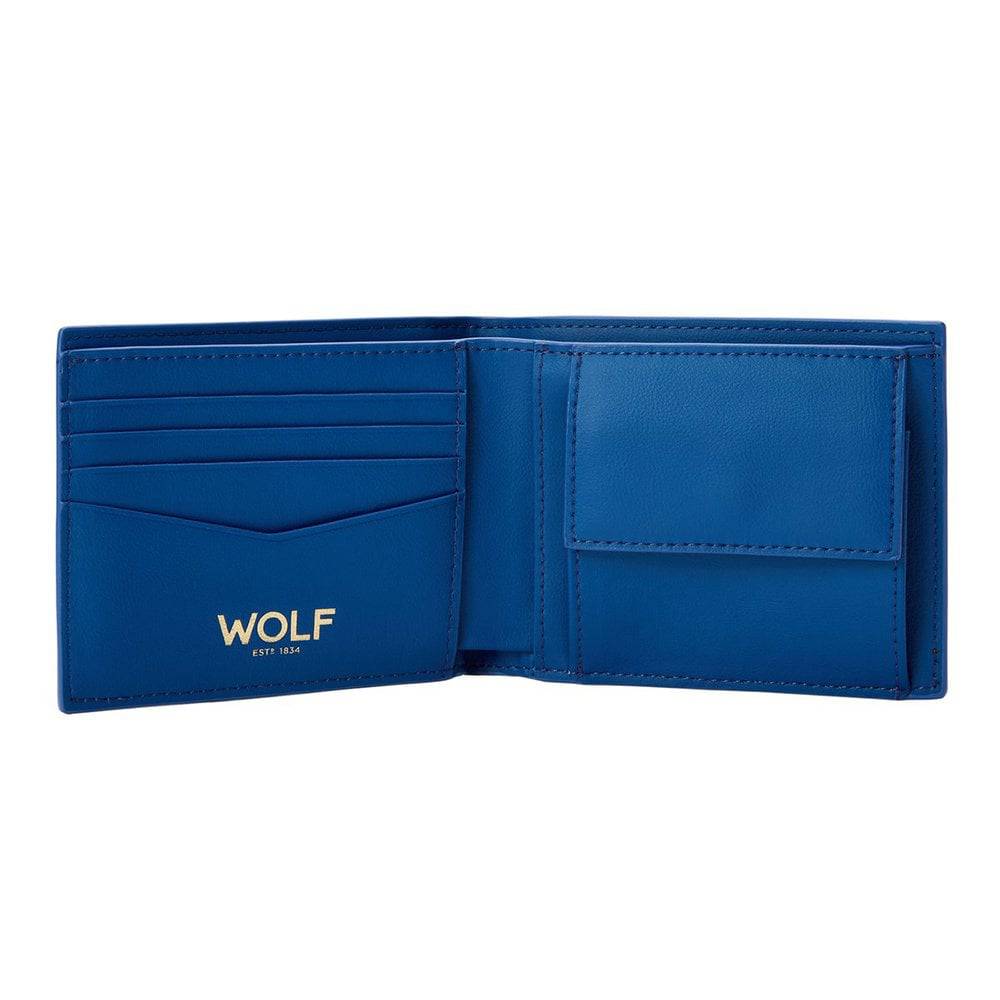 Signature Billfold And Coin Blue Recycled Wallet - Image 3