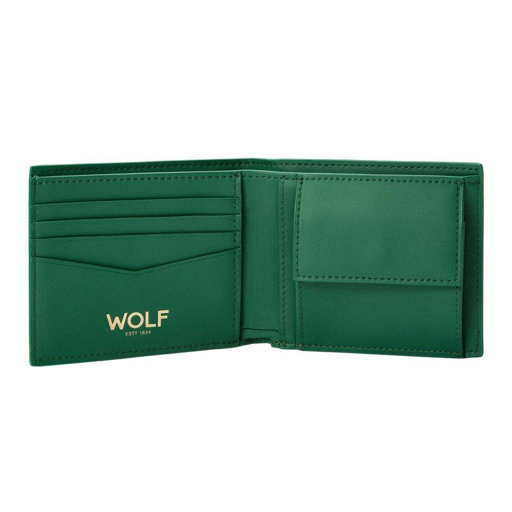 Signature Billfold And Coin Green Recycled Wallet - Image 3