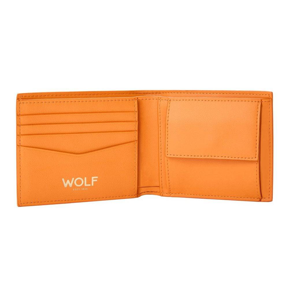 Signature Billfold And Coin Orange Recycled Wallet - Image 3