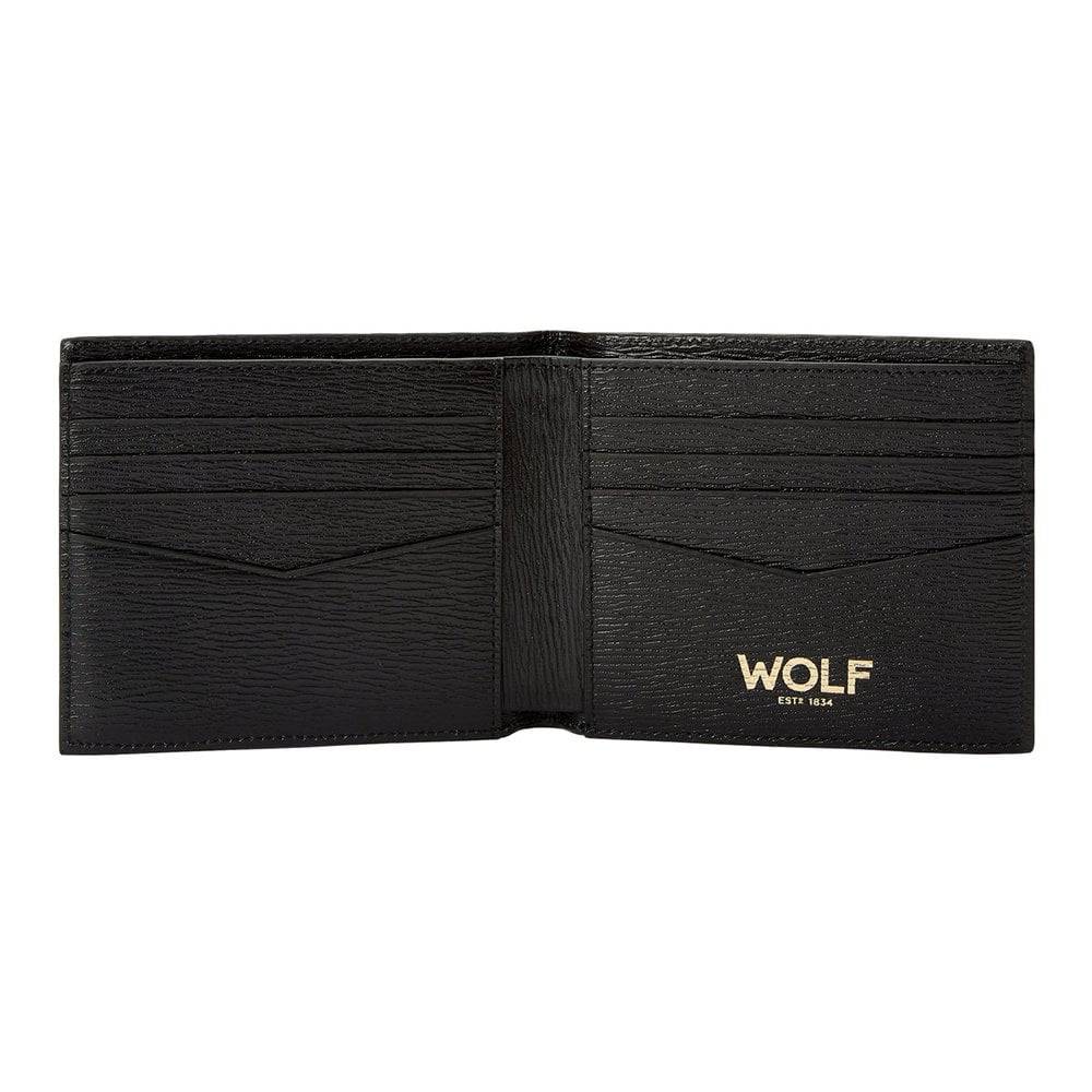 W Collection Billfold Black Leather Wallet - Image 4