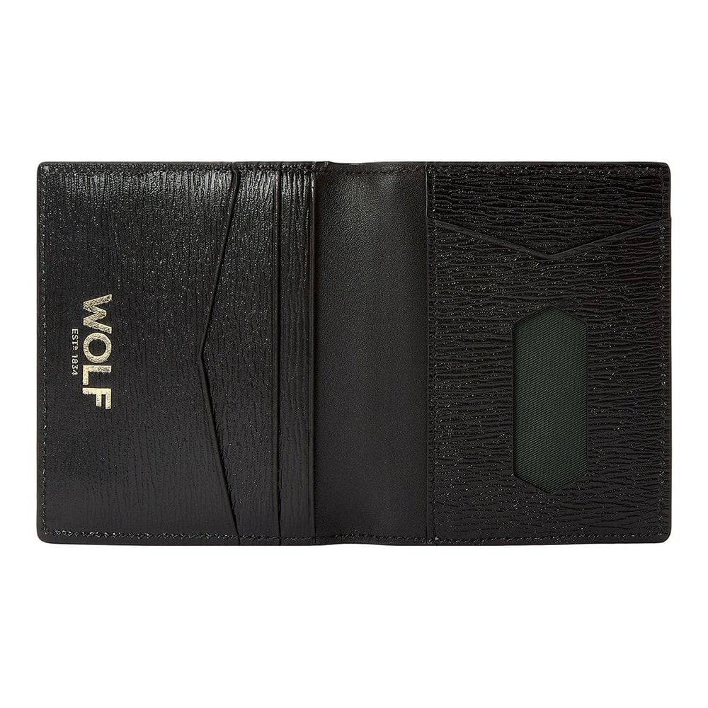 W Collection Black Leather ID Card Case - Image 4