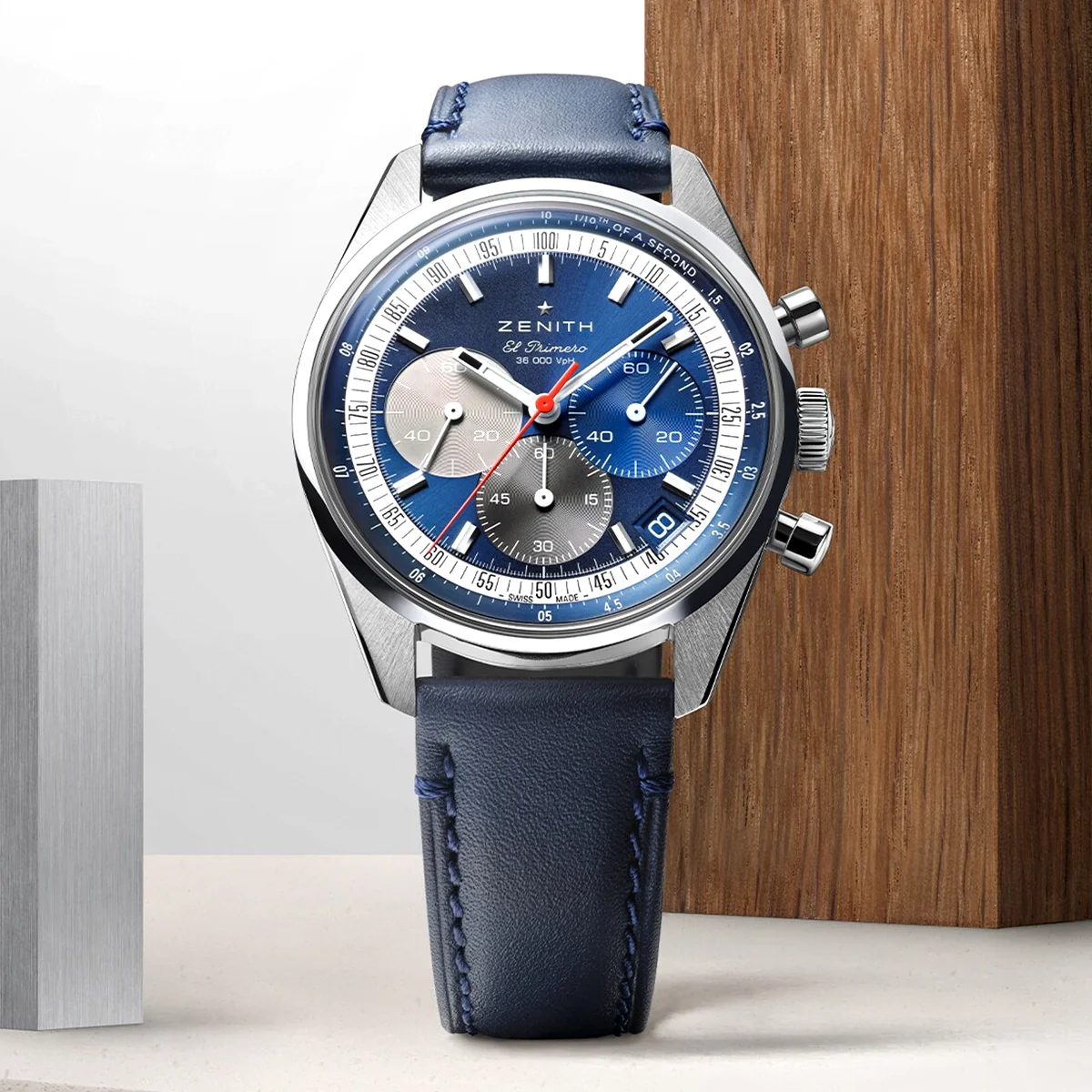 CHRONOMASTER Original El Primero 38mm Blue Sunray Dial Watch - Image 3