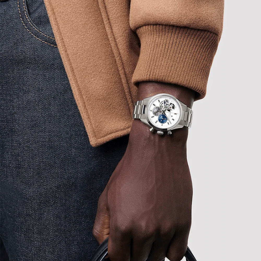CHRONOMASTER Open 39.5mm Silver Dial El Primero Bracelet Watch - Image 2