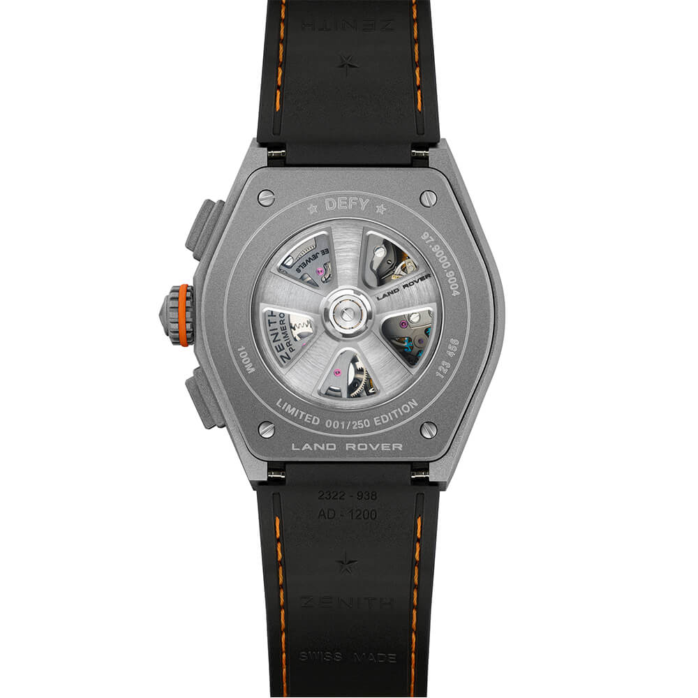 DEFY 21 44mm Land Rover Limited Edition Rubber Strap Watch - Image 3