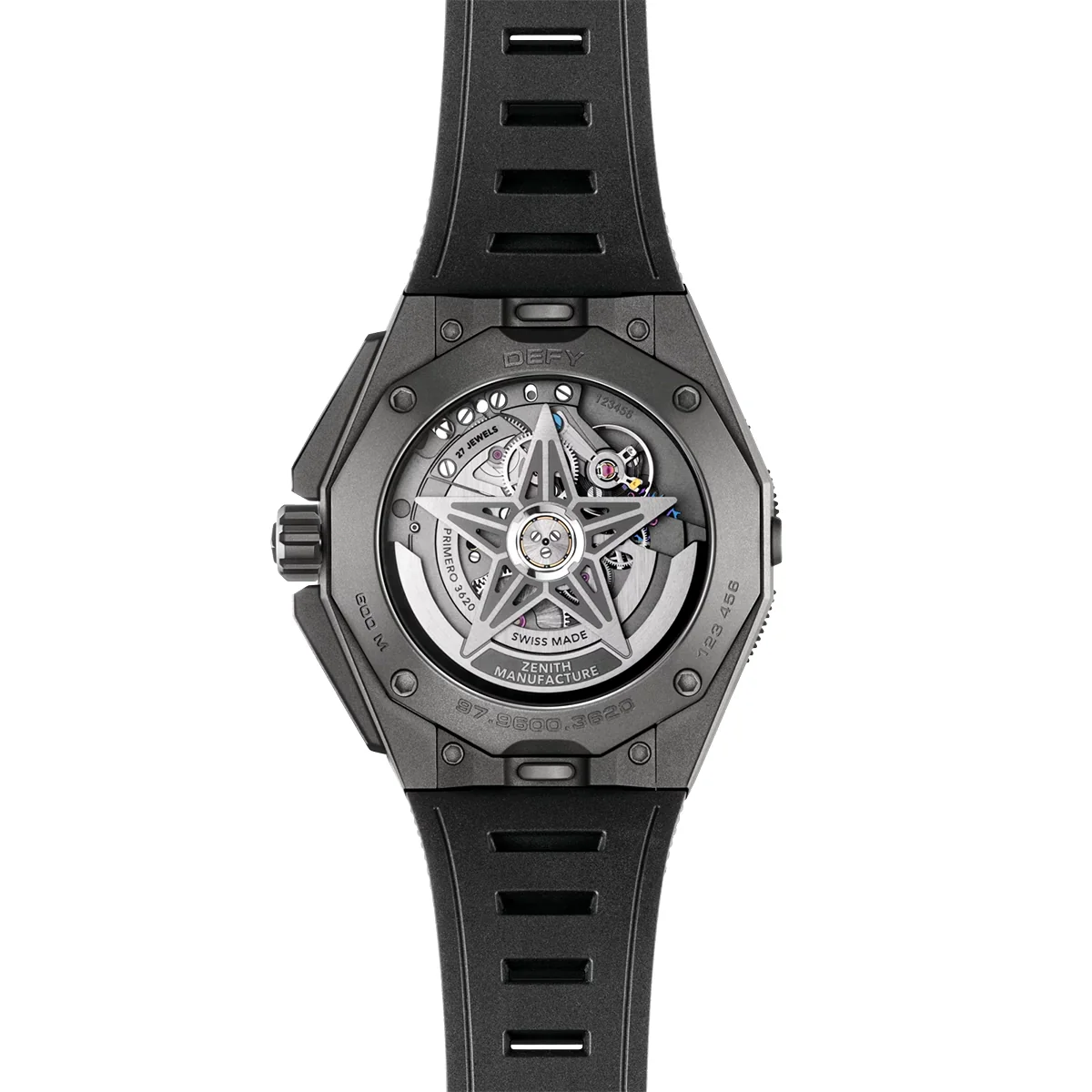 DEFY Skyline Extreme Diver 42.5mm Black Titanium Watch - Image 5