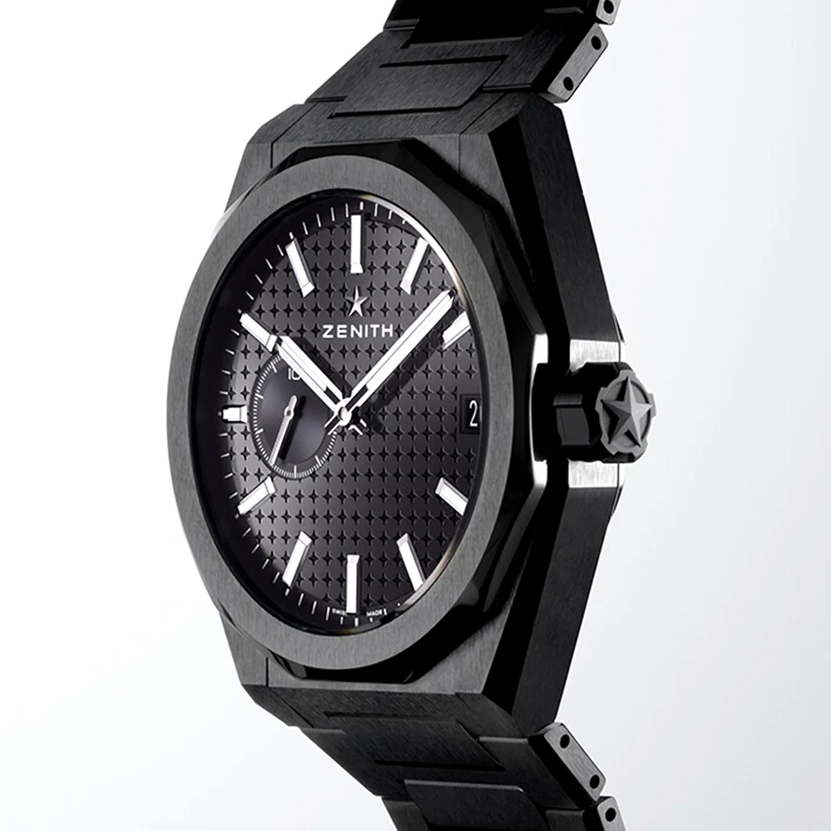 DEFY Skyline 41mm Black Ceramic Men's Automatic Bracelet Watch - Image 3